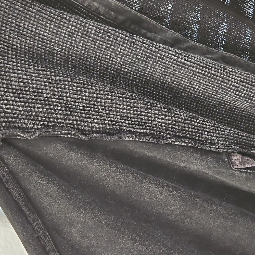 NWT Oli & Hali Black Patchwork Distressed Oversized Cardigan - Picture 4 of 12